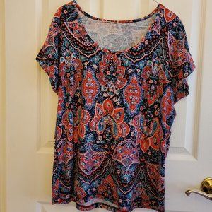 Talbots Paisley Top